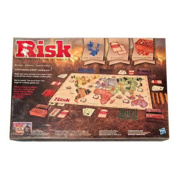 Risk The Game of Strategic Conquest Board Game Hasbro 2015 Factory New Sealed - Picture 2 of 3
